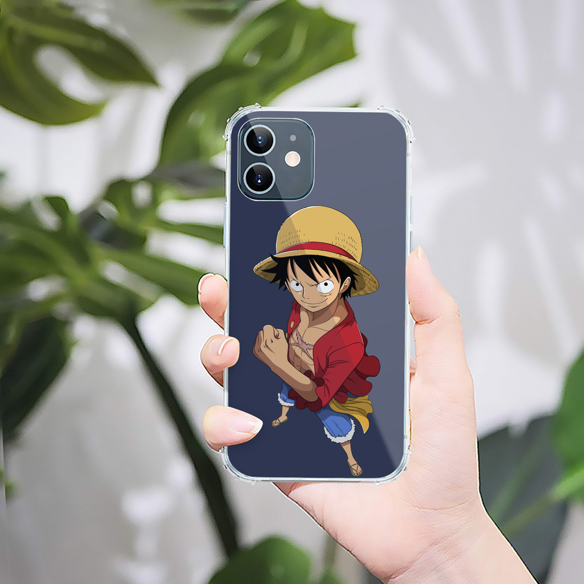 （画像用） ワンピース モンキー・D・ルフィ ONE PIECE Monkey D. Luffy 【iPhone 12シリーズ対応】透明スマホケース（クリアソフトケース）
